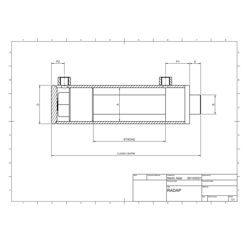DOUBLE ACTING 60X80X600