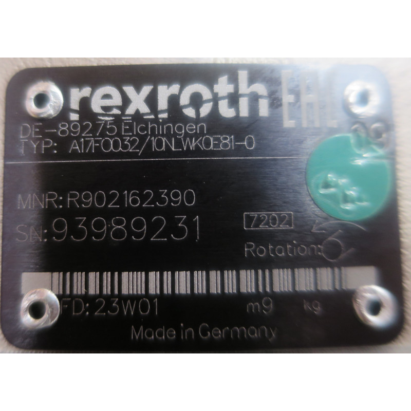 32CC /REV 350 BAR A/C WYGIĘTA OSI