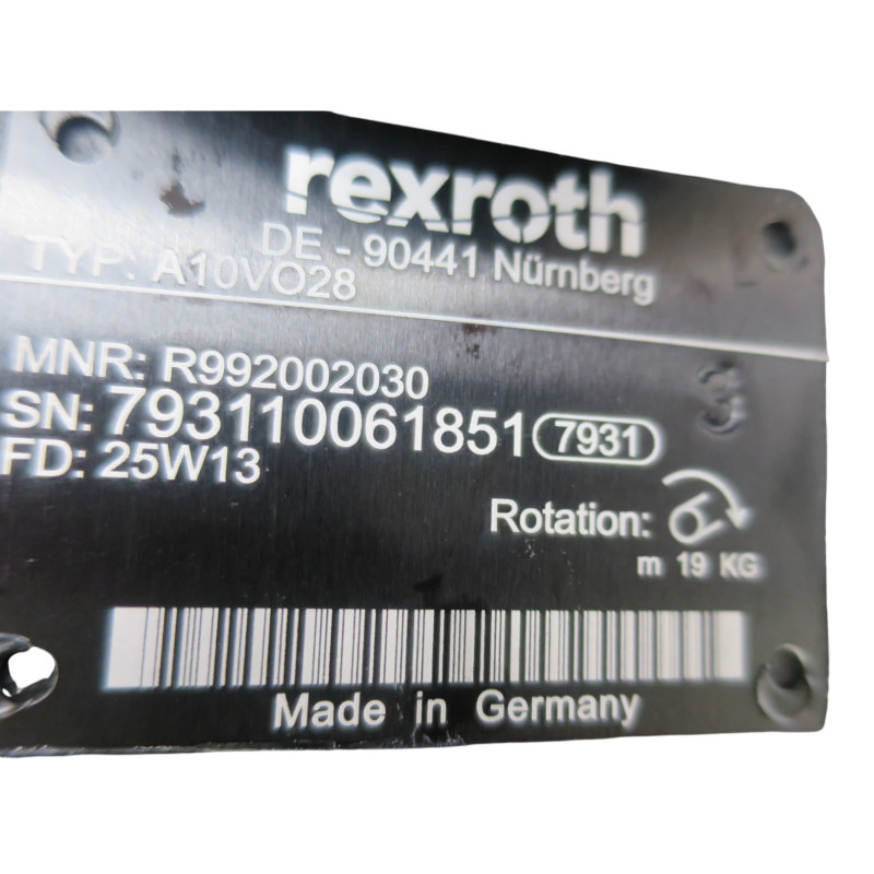POMPA HYDRAULICZNA BOSCH REXROTH R992002030 R902433227 V6543542