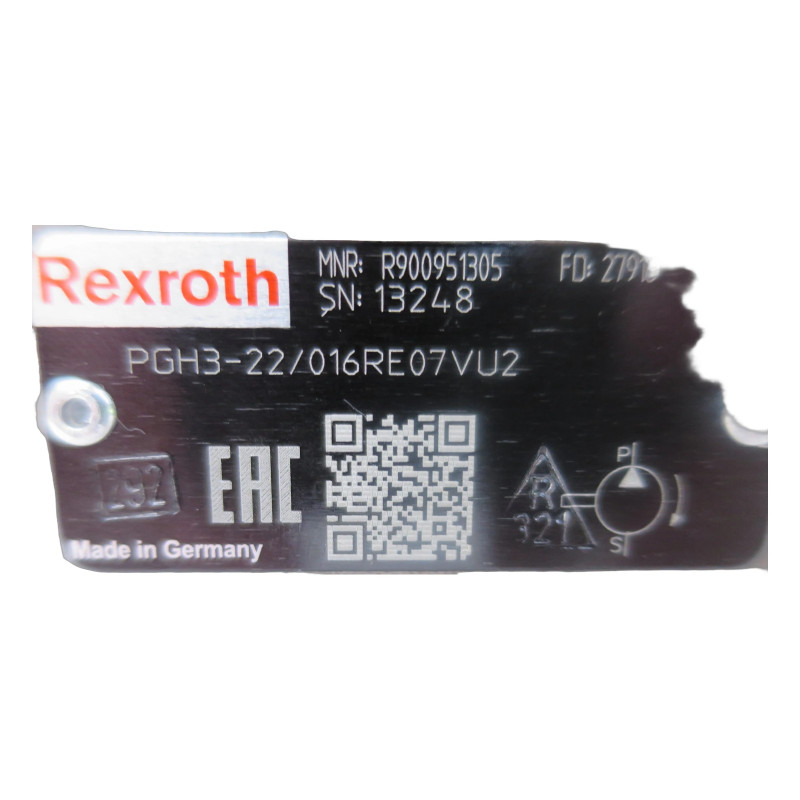 POMPA HYDRAULICZNA REXROTH R900951305 PGH3-2X/016RE07VU2 WEWNĘTRZNY POMPA HYDRAULICZNA REXROTH R900951305 PGH3-2X/016RE07VU2 WEWNĘTRZNY