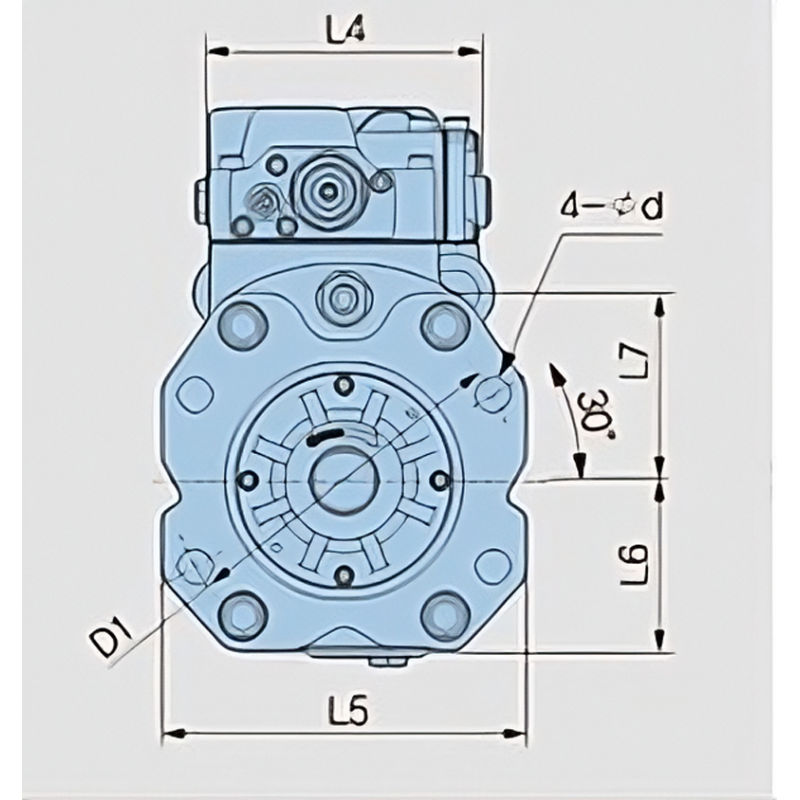 POMPA HYDRAULICZNA K3V112DTP164R-HN1F-1 (with PTO, with Double Gear Pump) POMPA HYDRAULICZNA K3V112DTP164R-HN1F-1 (with PTO, with Double Gear Pump)
