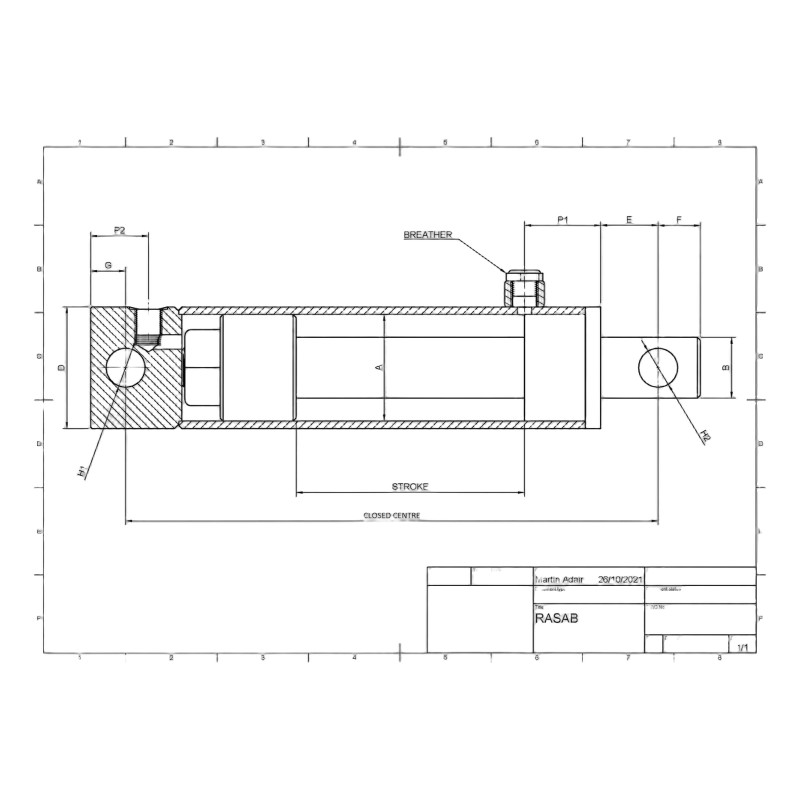 JEDNOSTRONNEGO DZIAŁANIA 60X125X200