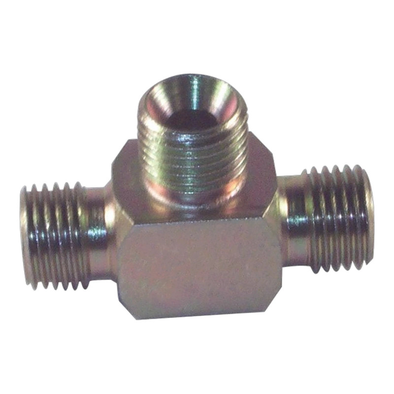 Trójnik 1/4 x 1/4 x 3/8 BSP M/M/M
